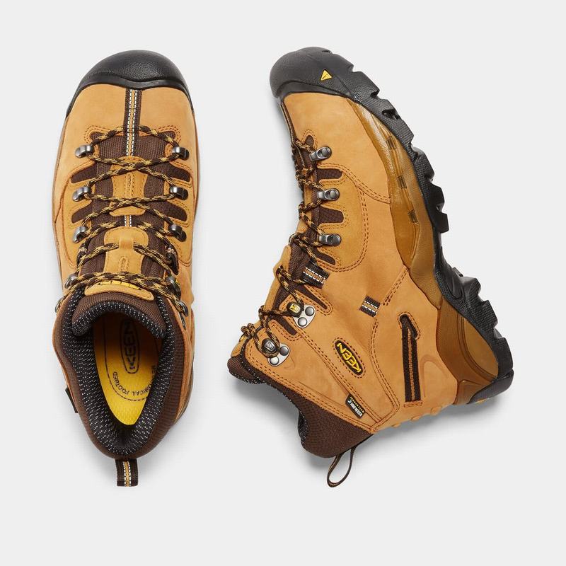 Botas De Trabajo Keen Pittsburgh 6" Steel Toe Para Hombre Marrom - Botas Keen Mexico (064293-LHY)